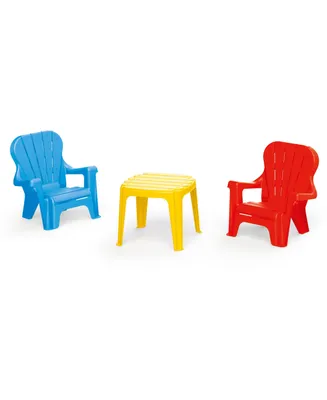 Dolu Toys Children's Plastic Table and Chairs Set, 3 Piece