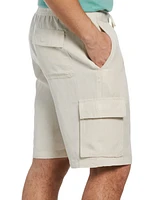 Cubavera Men's Linen Blend Pull-On Cargo Short