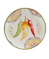 Certified International Sweet Spicy Salad Plate, Set of 4