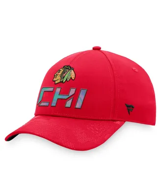 Men's Fanatics Red Chicago Blackhawks Authentic Pro Team Locker Room Adjustable Hat