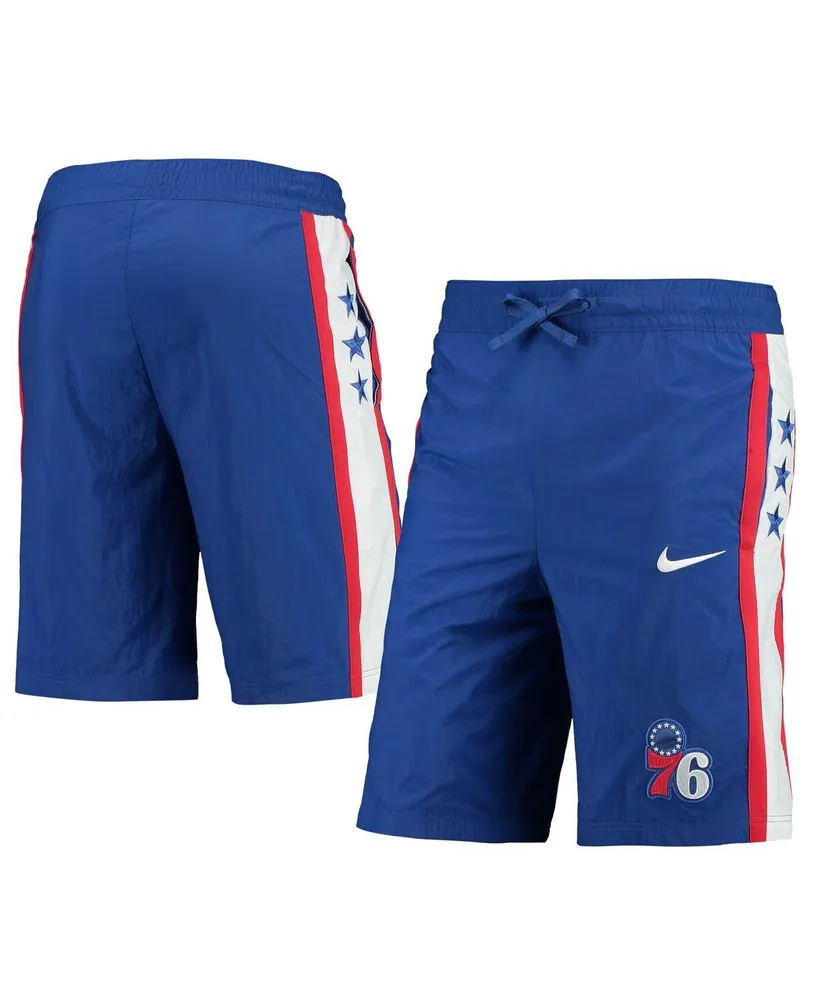 Men's Nike Royal Philadelphia 76ers Courtside Heritage Shorts