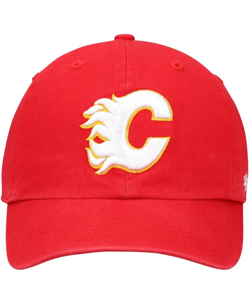 Men's '47 Red Calgary Flames Team Clean Up Adjustable Hat