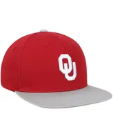 Big Boys Top of the World Crimson Oklahoma Sooners Maverick Snapback Adjustable Hat