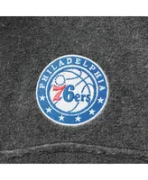 Men's Columbia Philadelphia 76ers Heathered Charcoal Flanker Full-Zip Jacket