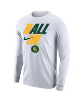 Men's Nike White Baylor Bears Legend Bench Long Sleeve T-shirt