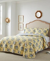 Laura Ashley Linley Cotton Reversible -Pc. Quilt Set