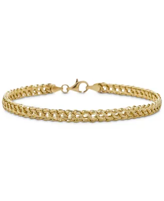 Circle Braided Bracelet in 14k Gold