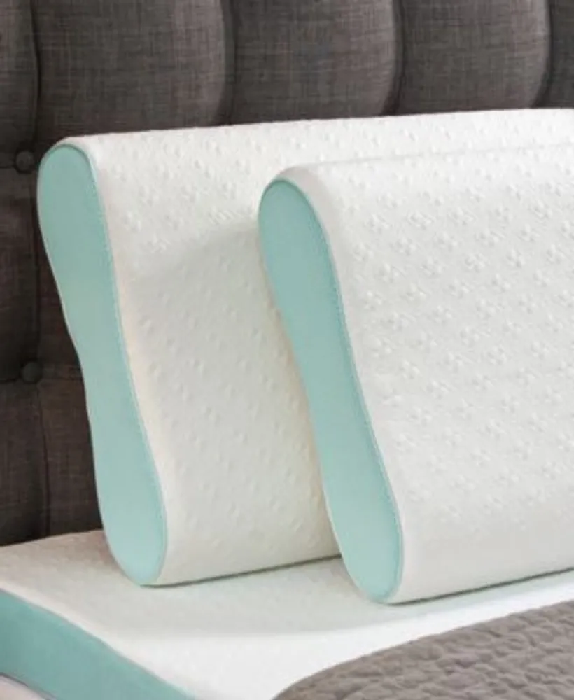 Intellisleep Natural Comfort Contour Memory Foam Pillows Created For Macys