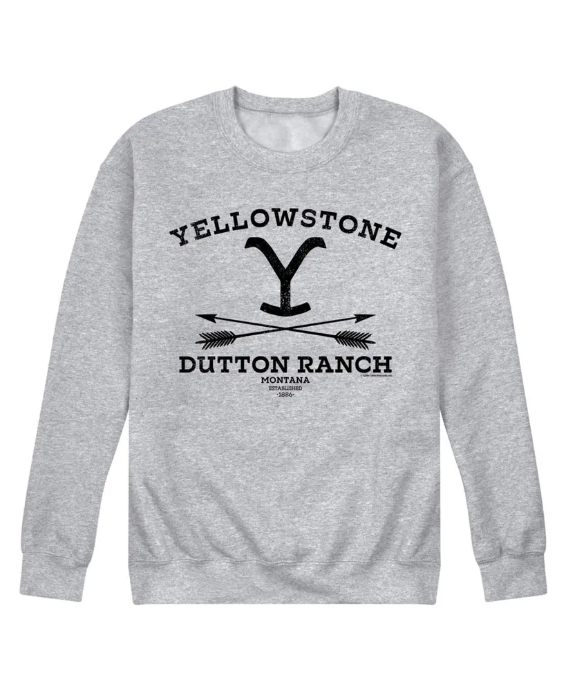 Men's Yellowstone Dutton Ranch Arrows Fleece Sweatshirt