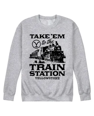 Men's Yellowstone Train Station Fleece Sweatshirt