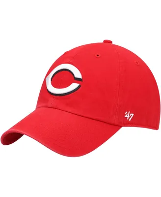 Men's Red Cincinnati Reds Home Clean Up Adjustable Hat