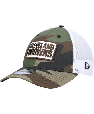 Men's Camo Cleveland Browns 9FORTY Trucker Snapback Hat