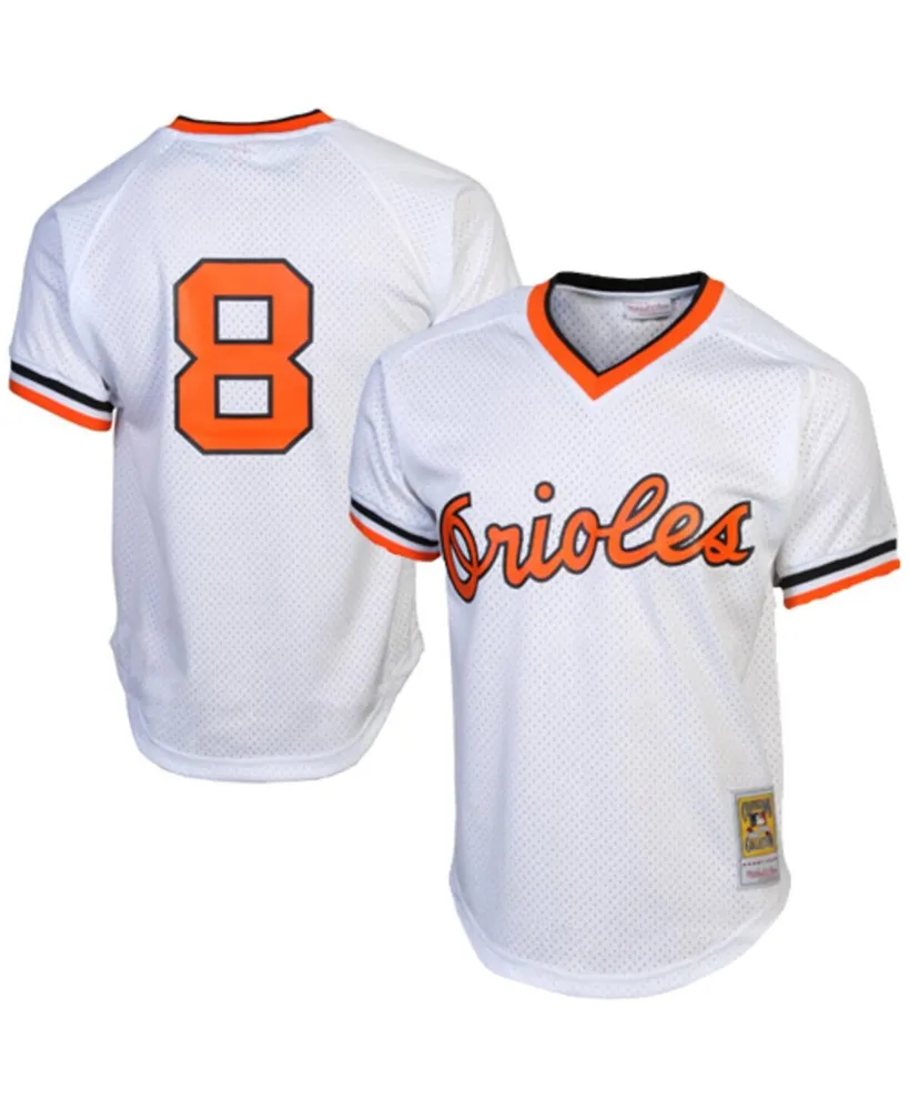 Men's Cal Ripken Jr. White Baltimore Orioles 1985 Authentic Cooperstown Collection Batting Practice Jersey