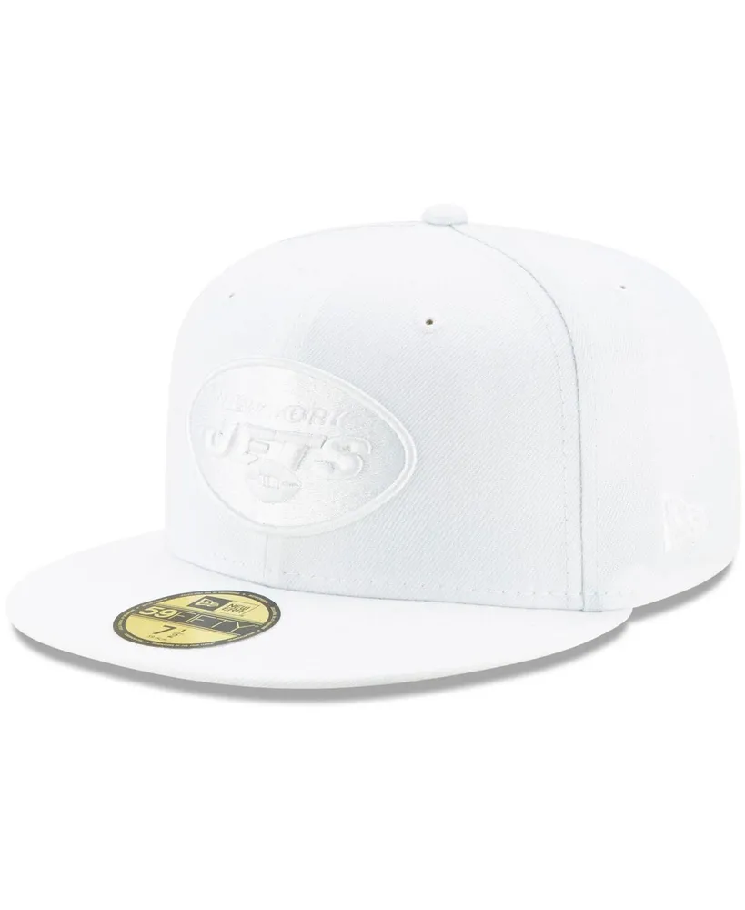 Men's New York Jets White on 59FIFTY Fitted Hat