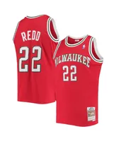 Men's Michael Redd Red Milwaukee Bucks 2008-09 Hardwood Classics Swingman Jersey