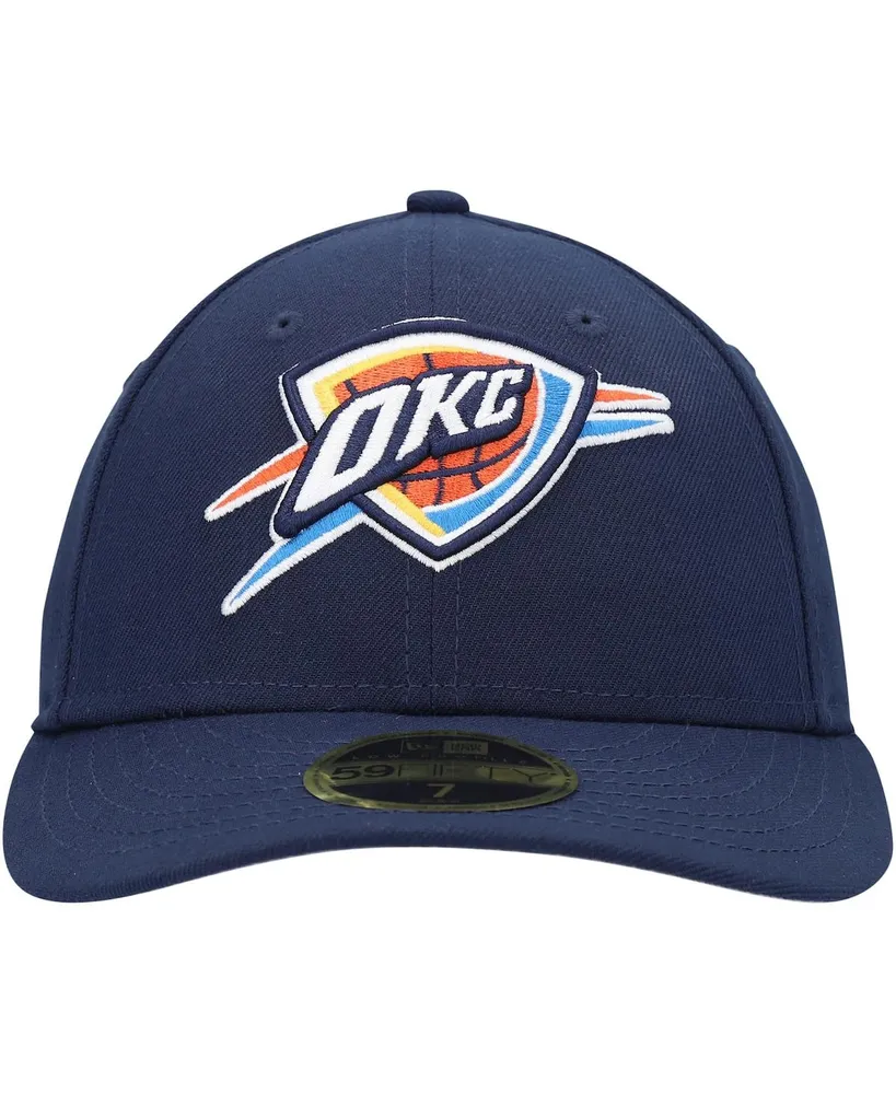 Men's Navy Oklahoma City Thunder Team Low Profile 59FIFTY Fitted Hat
