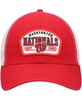 Men's Red Washington Nationals Penwald Clean Up Trucker Snapback Hat