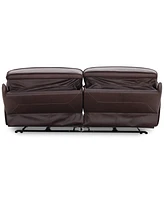 Closeout! Dextan Leather -Pc. Sofa with Power Recliners