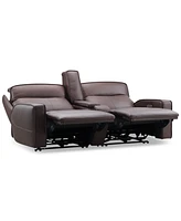 Closeout! Dextan Leather 3-Pc. Sofa with 2 Power Recliners and 1 Usb Console, Created for Macy's