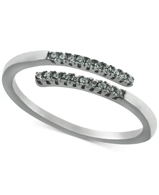 Giani Bernini Cubic Zirconia Bypass Ring in Sterling Silver, Created for Macy's