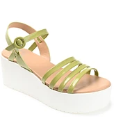 Journee Collection Women's Miragge Platform Sandal