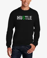 Men's Word Art Hustle Crewneck Sweatshirt