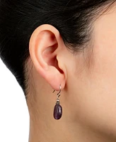 Giani Bernini Amethyst Drop Earrings (11 ct. t.w.) Sterling Silver, (Also Turquoise, Sodalite, Rose Quartz, & Red Jasper), Created for Macy's