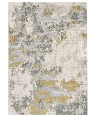 Feizy Waldor R3970 1'8" x 2'10" Area Rug - Ivory, Gold