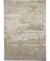 Feizy Aura R3567 5' x 8' Area Rug - Beige, Gold