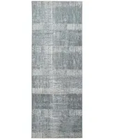 Feizy Azure R3413 2'10" x 7'10" Runner Area Rug - Silver