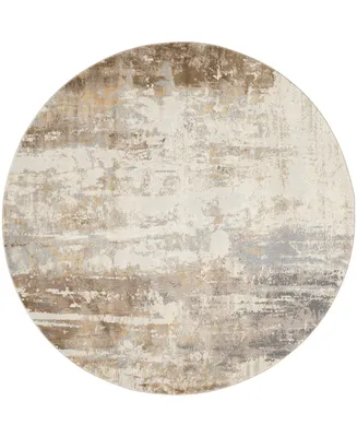 Feizy Parker R3709 7'9" x 7'9" Round Area Rug