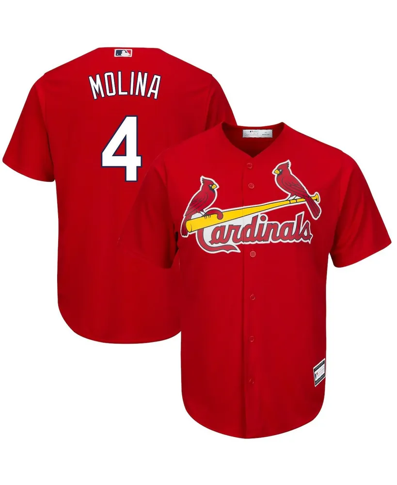 PROFILE Men's Yadier Molina White/Camo St. Louis Cardinals Player Big & Tall  Raglan Hoodie T-Shirt