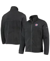 Men's Columbia Charcoal Chicago Cubs Full-Zip Flanker Jacket