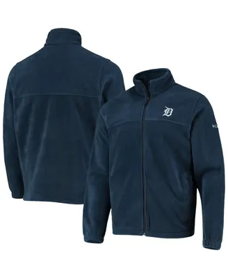 Men's Columbia Navy Detroit Tigers Full-Zip Flanker Jacket