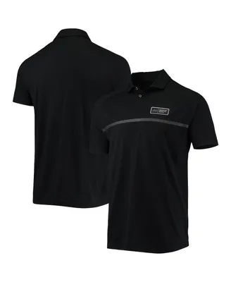 Men's Levelwear Black New York Mets Sector Raglan Polo Shirt