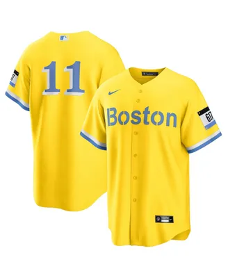 Nike Men's Nike Enrique Hernandez Gold/Light Blue Boston Red Sox City  Connect Name & Number T-Shirt