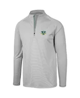 Men's Levelwear Gray Oakland Athletics Orion Historic Logo Raglan Quarter-Zip Jacket