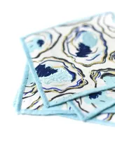 Coton Colors Oyster Print Cocktail Napkins, Set of 4