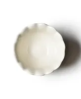 Coton Colors Signature White Ruffle Trifle Bowl