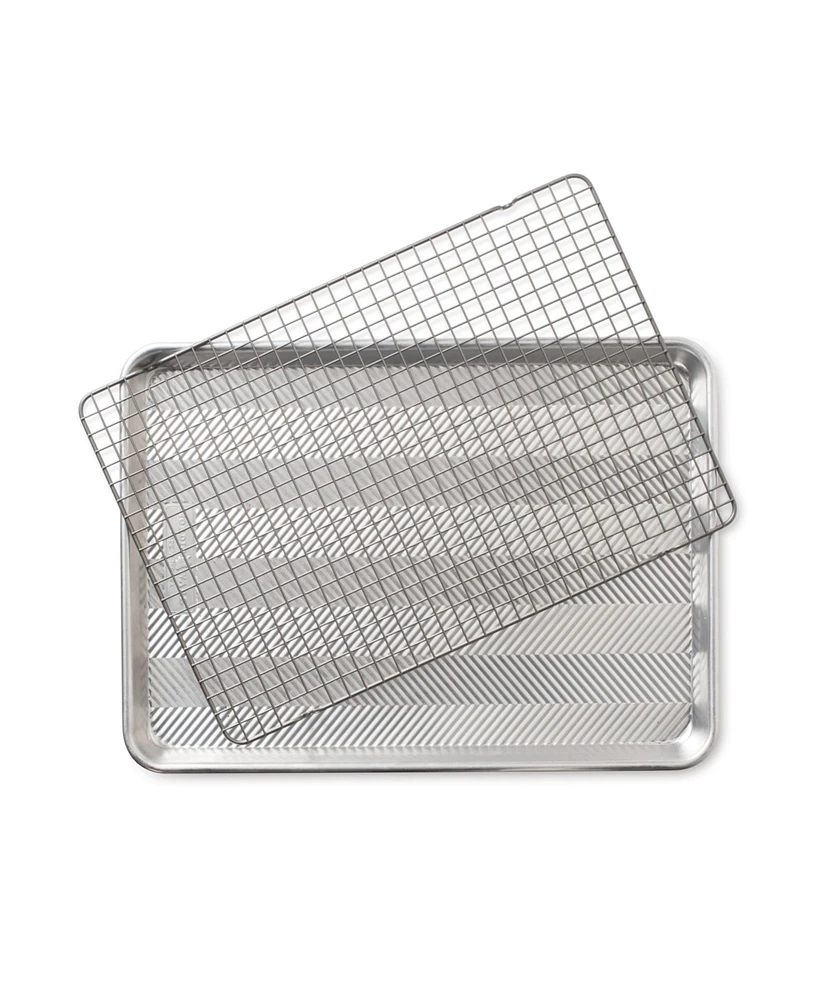 Nordic Ware Prism Half Sheet with Oven-Safe Nonstick Grid