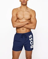 Boss by Hugo Boss Men's Quick-Dry Logo Swim Shorts