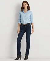 Lauren Ralph Petite Mid-Rise Straight Jean, & Short Lengths