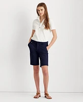 Lauren Ralph Twill Stretch Bermuda Shorts, Regular & Petite