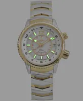 Abingdon Co. Women's Elise Tri-Time Two-Tone Stainless Steel Bracelet Watch 33mm - Tahitian Two