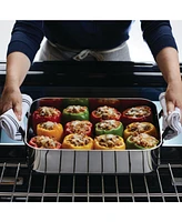 KitchenAid 5-Ply Clad Stainless Steel 15" x 11.5" Roaster with Removable Rack