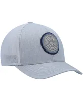 Men's Travis Mathew Heathered Gray The Patch Trucker Snapback Hat