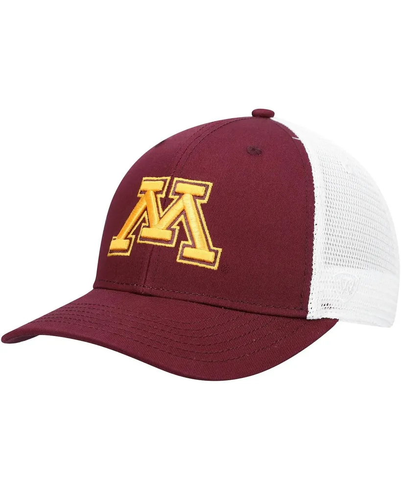 Men's Top of the World Maroon, White Minnesota Golden Gophers Trucker Snapback Hat