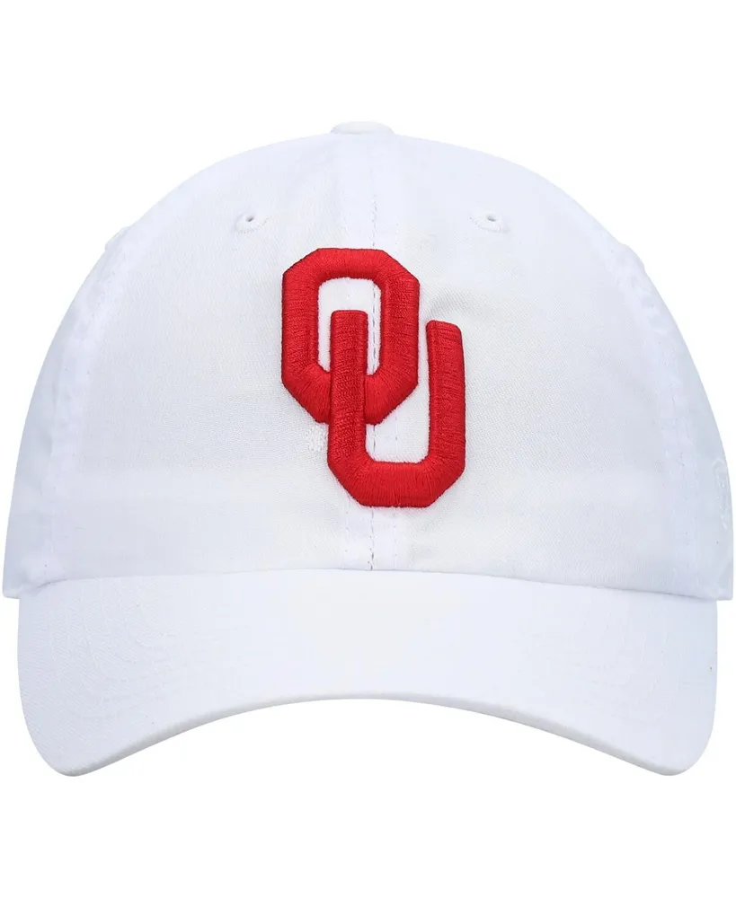 Men's Top of The World White Oklahoma Sooners Staple Adjustable Hat