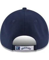 Men's New Era Navy Memphis Grizzlies Official Team Color The League 9FORTY Adjustable Hat