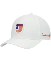 Men's White Clemson Tigers Nation Shield Snapback Hat